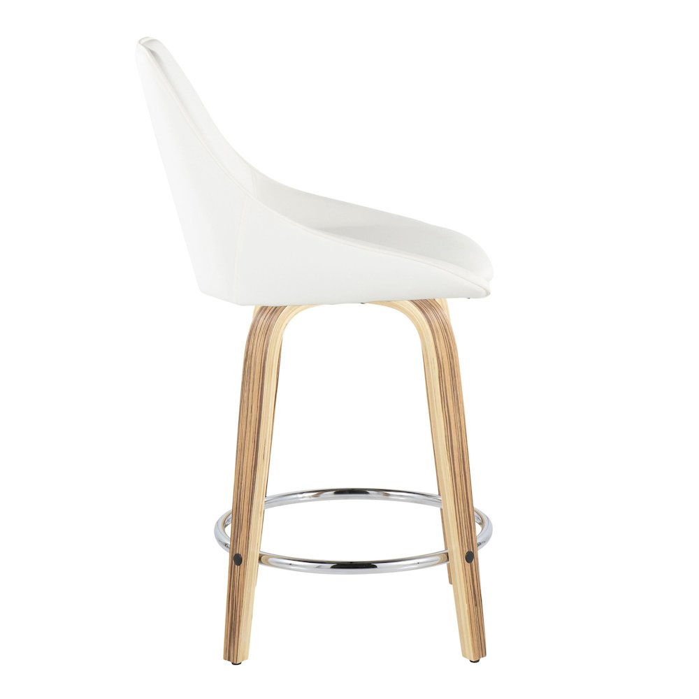 Diana 24" Fixed-Height Counter Stool - Set of  2. Picture 3
