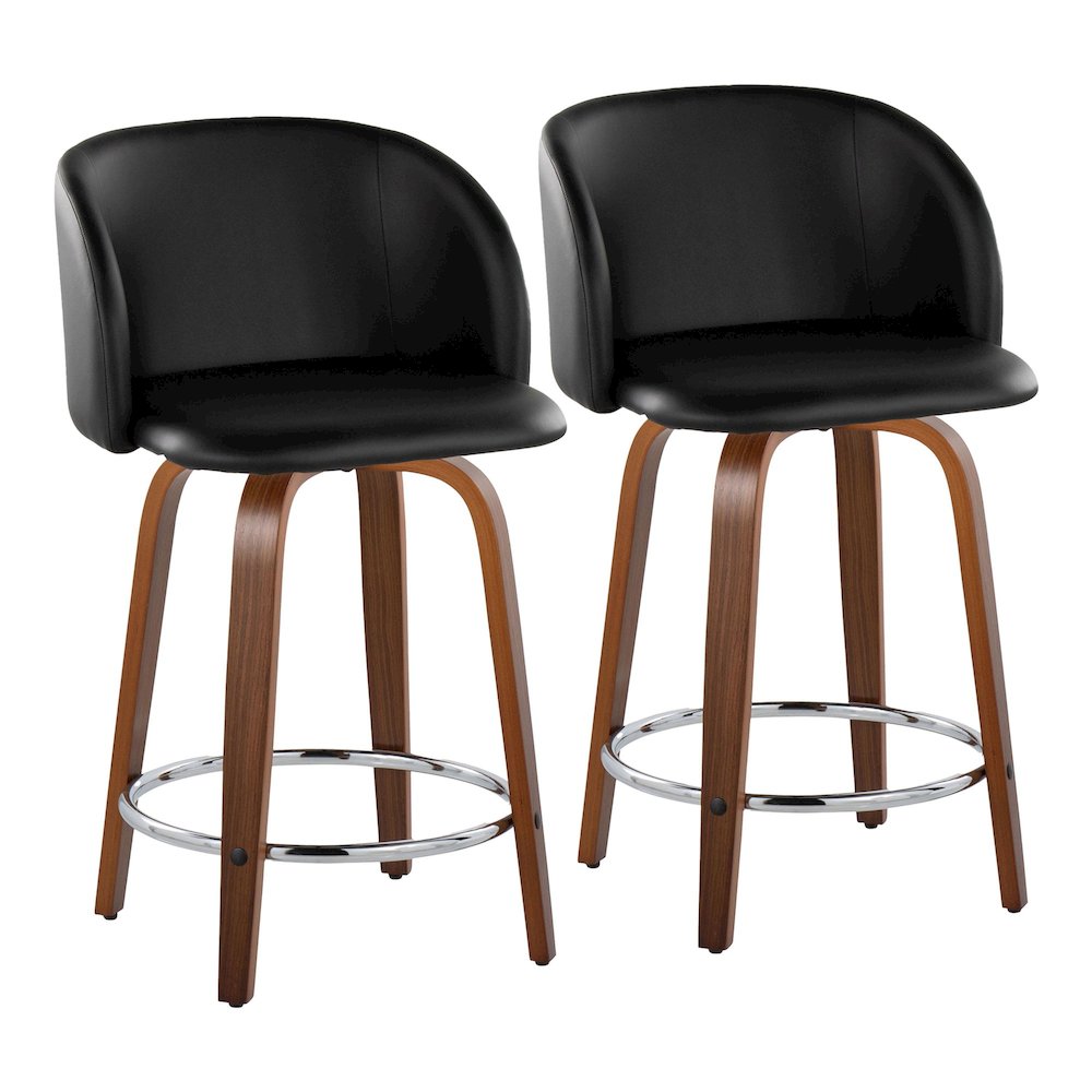 Fran 24" Fixed-Height Counter Stool - Set of 2. Picture 1