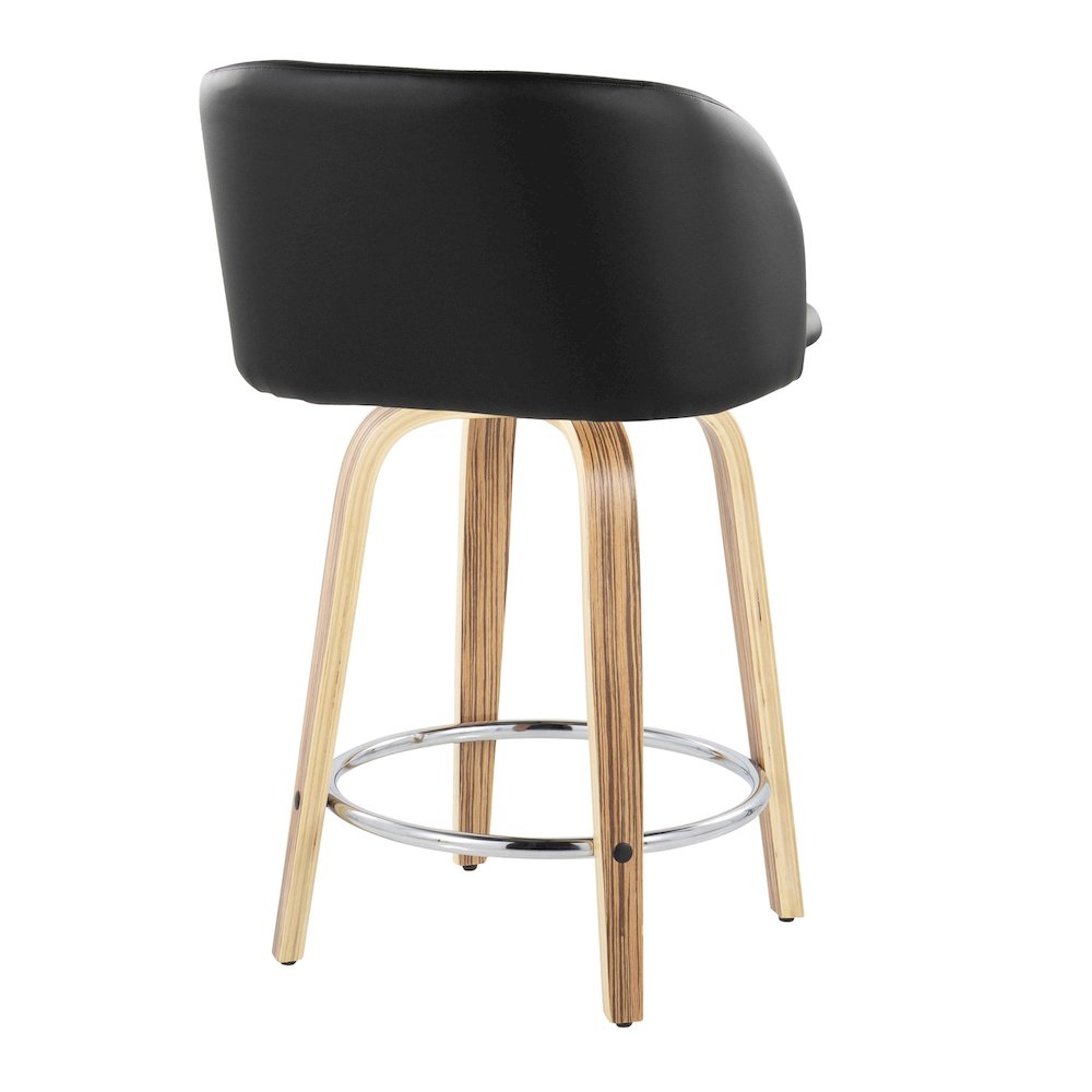 Fran 24" Fixed-Height Counter Stool - Set of 2. Picture 4