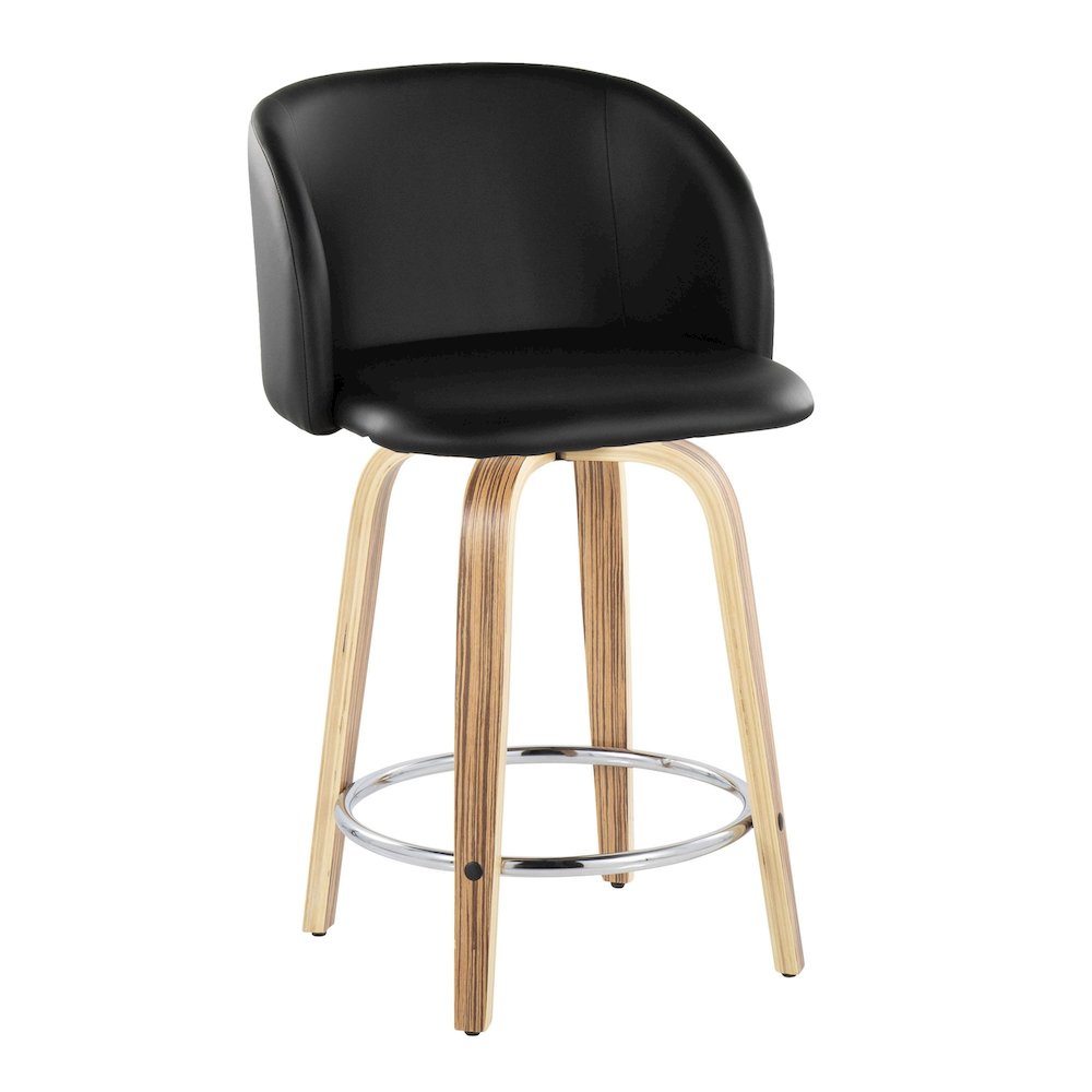 Fran 24" Fixed-Height Counter Stool - Set of 2. Picture 2