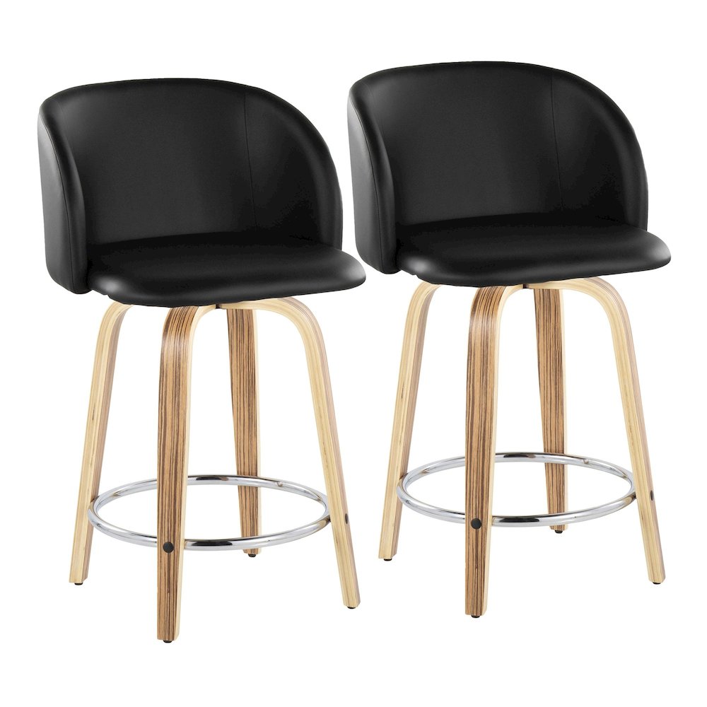 Fran 24" Fixed-Height Counter Stool - Set of 2. Picture 1