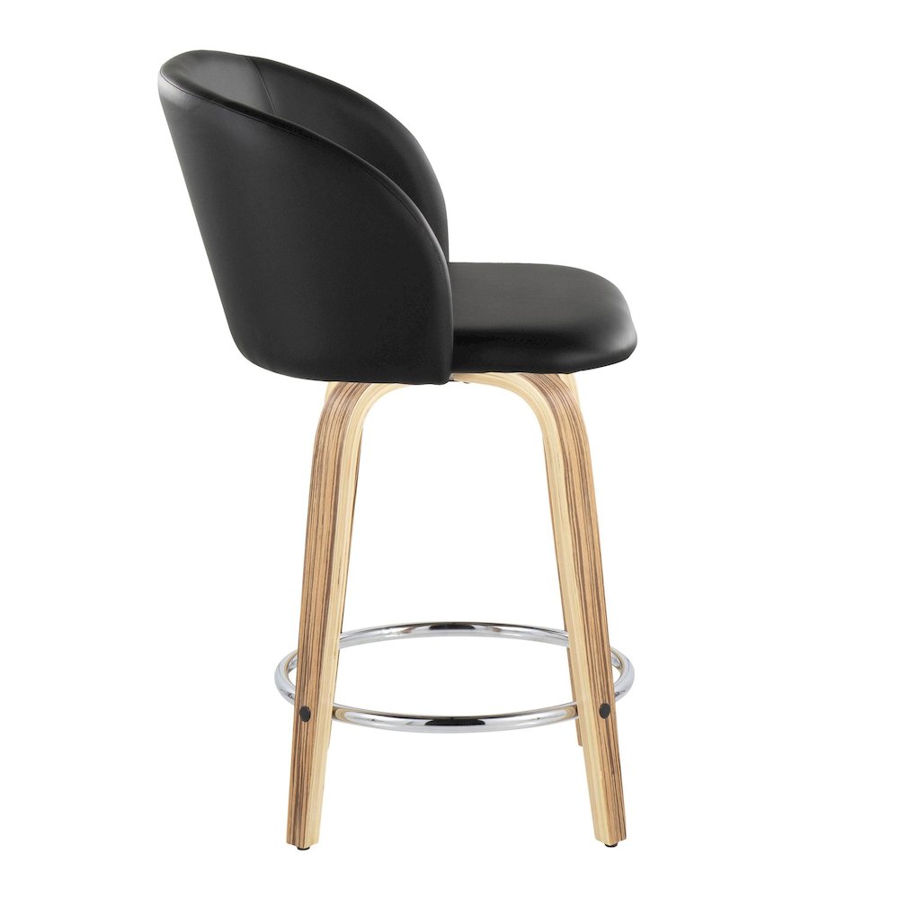 Fran 24" Fixed-Height Counter Stool - Set of 2. Picture 3