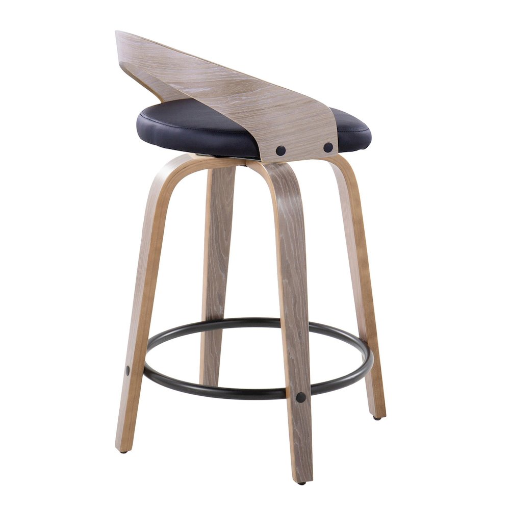 Grotto 24" Fixed-Height Counter Stool - Set of 2. Picture 4