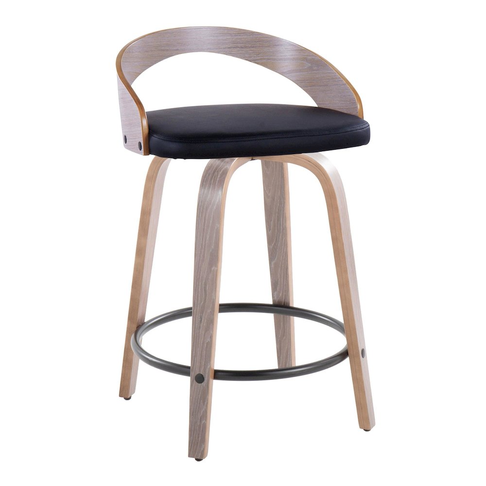 Grotto 24" Fixed-Height Counter Stool - Set of 2. Picture 2