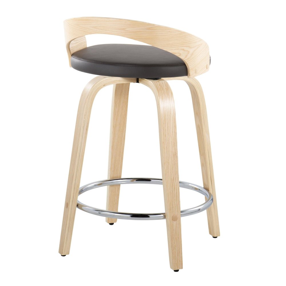 Grotto 24" Fixed-Height Counter Stool - Set of 2. Picture 4