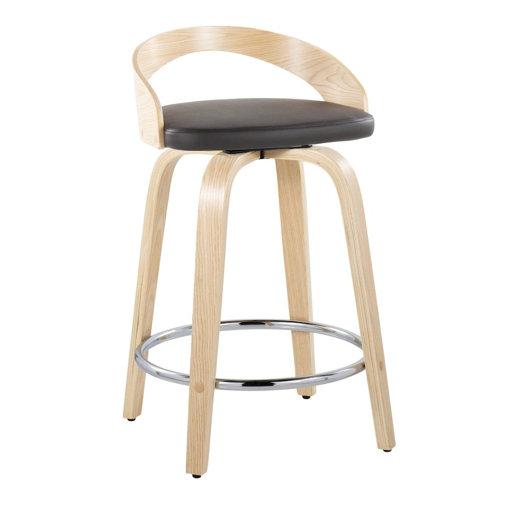 Grotto 24" Fixed-Height Counter Stool - Set of 2. Picture 2