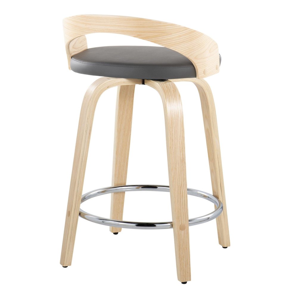 Grotto 24" Fixed-Height Counter Stool - Set of 2. Picture 4