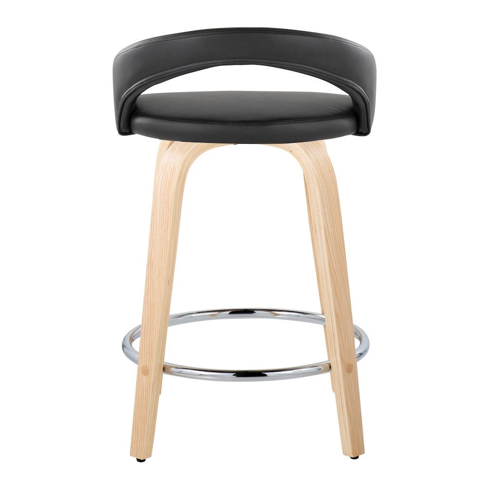Grotto Upholstered 24" Fixed-Height Counter Stool - Set of 2. Picture 5