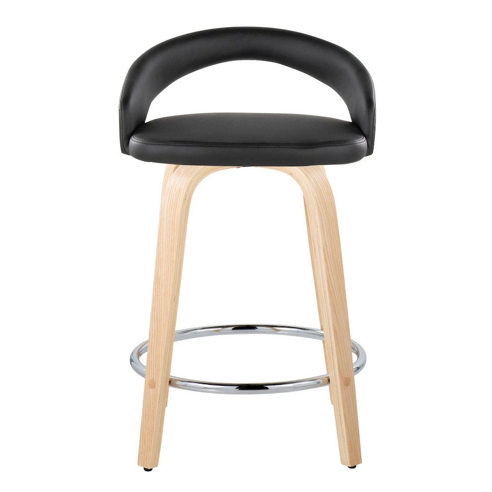 Grotto Upholstered 24" Fixed-Height Counter Stool - Set of 2. Picture 6