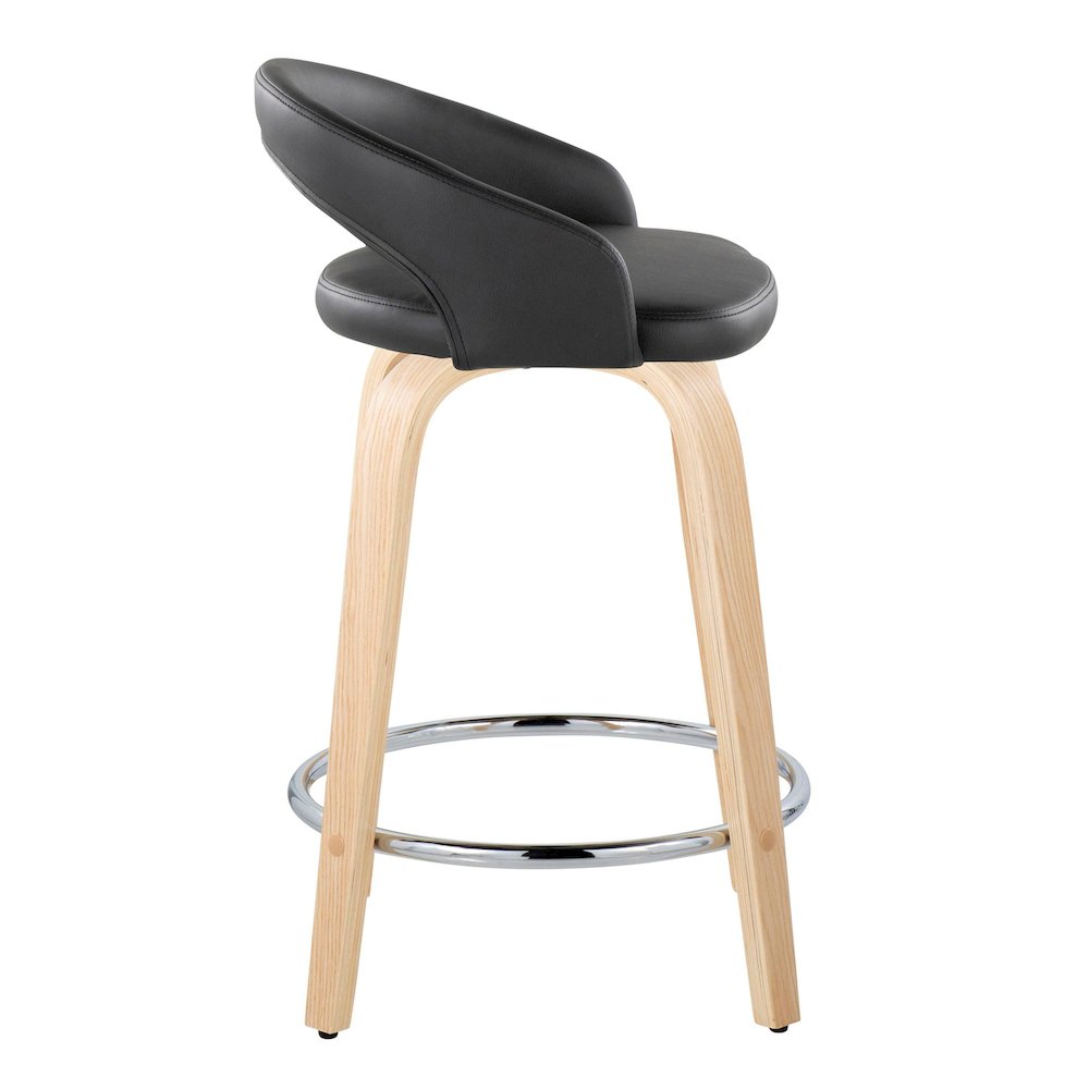 Grotto Upholstered 24" Fixed-Height Counter Stool - Set of 2. Picture 3