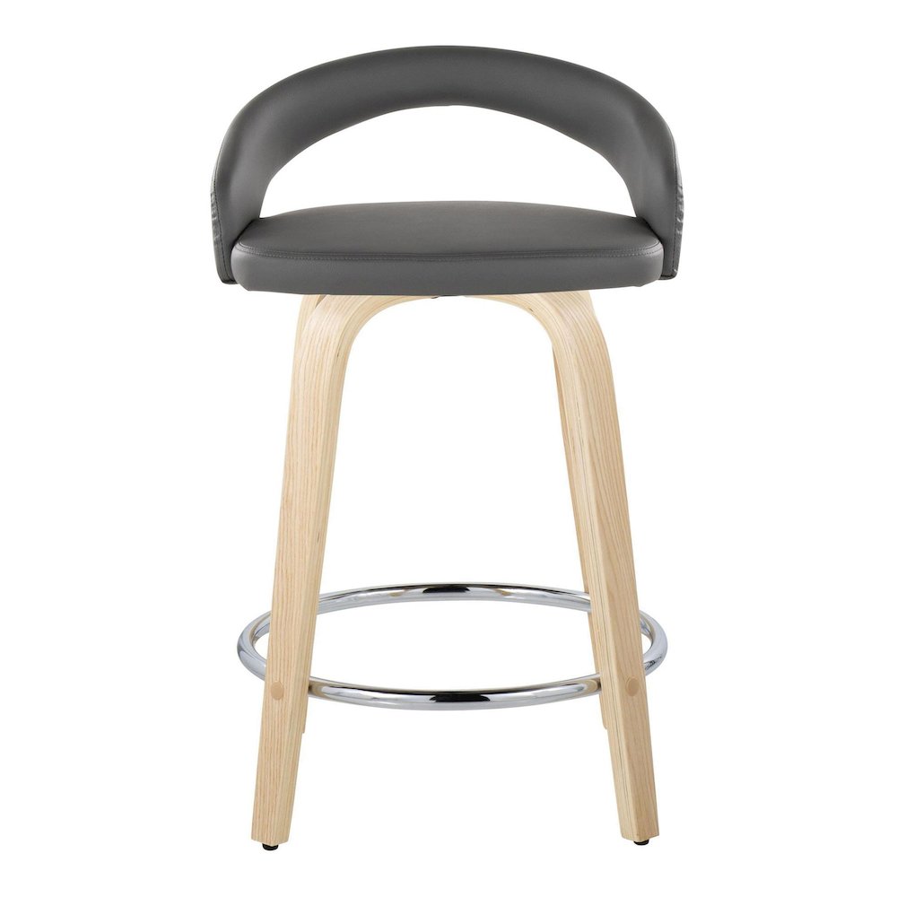 Grotto Upholstered 24" Fixed-Height Counter Stool - Set of 2. Picture 6