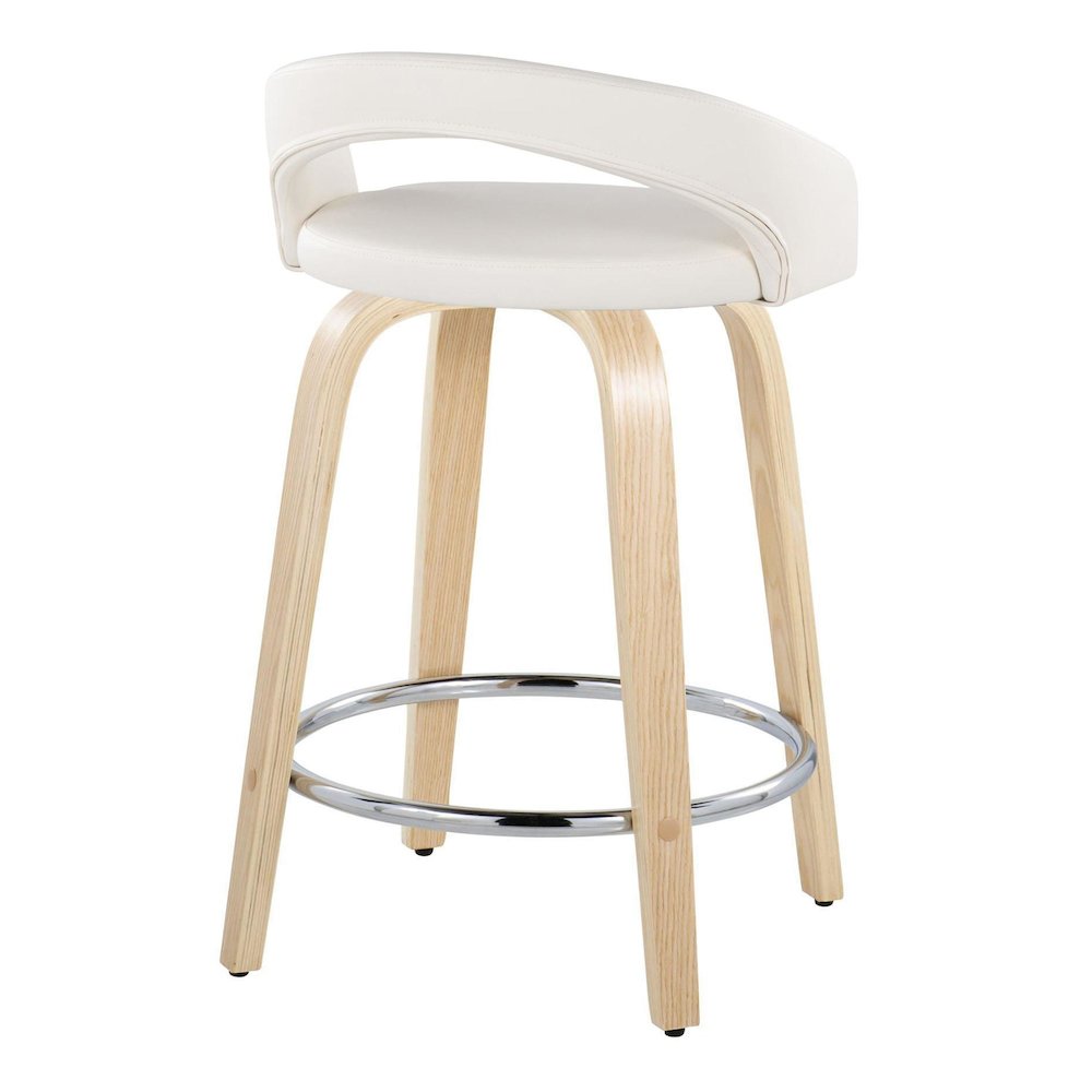 Grotto Upholstered 24" Fixed-Height Counter Stool - Set of 2. Picture 4
