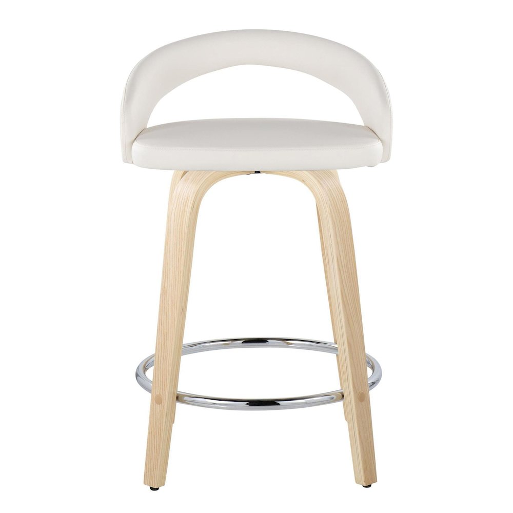 Grotto Upholstered 24" Fixed-Height Counter Stool - Set of 2. Picture 6