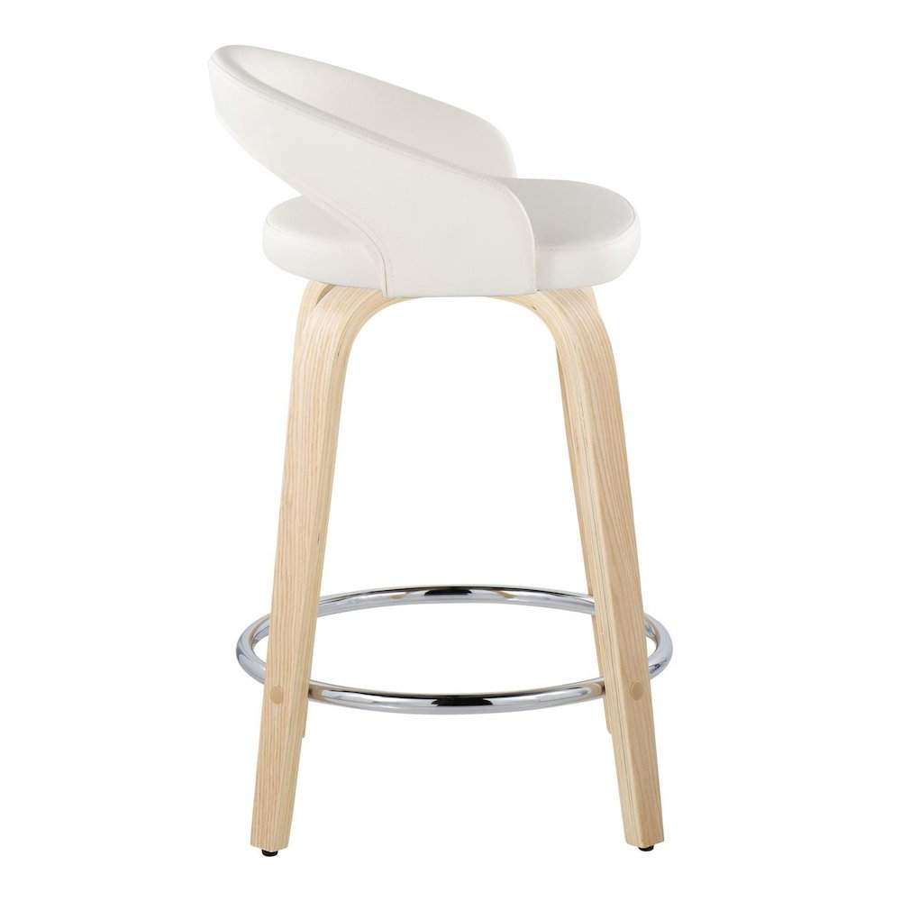 Grotto Upholstered 24" Fixed-Height Counter Stool - Set of 2. Picture 3