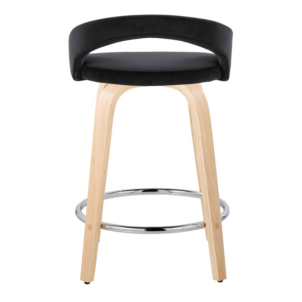 Grotto Upholstered 24" Fixed-Height Counter Stool - Set of 2. Picture 5