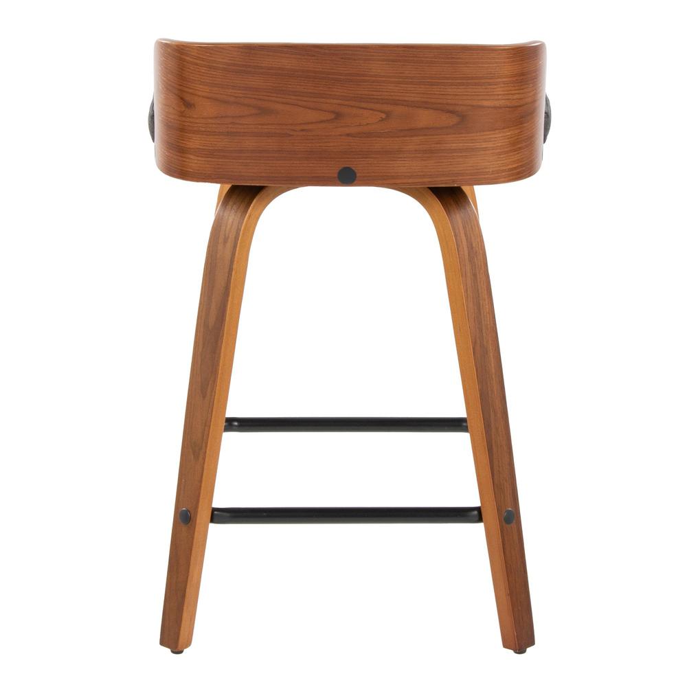 Grey Maya 24" Fixed-Height Counter Stool - Set of 2. Picture 5