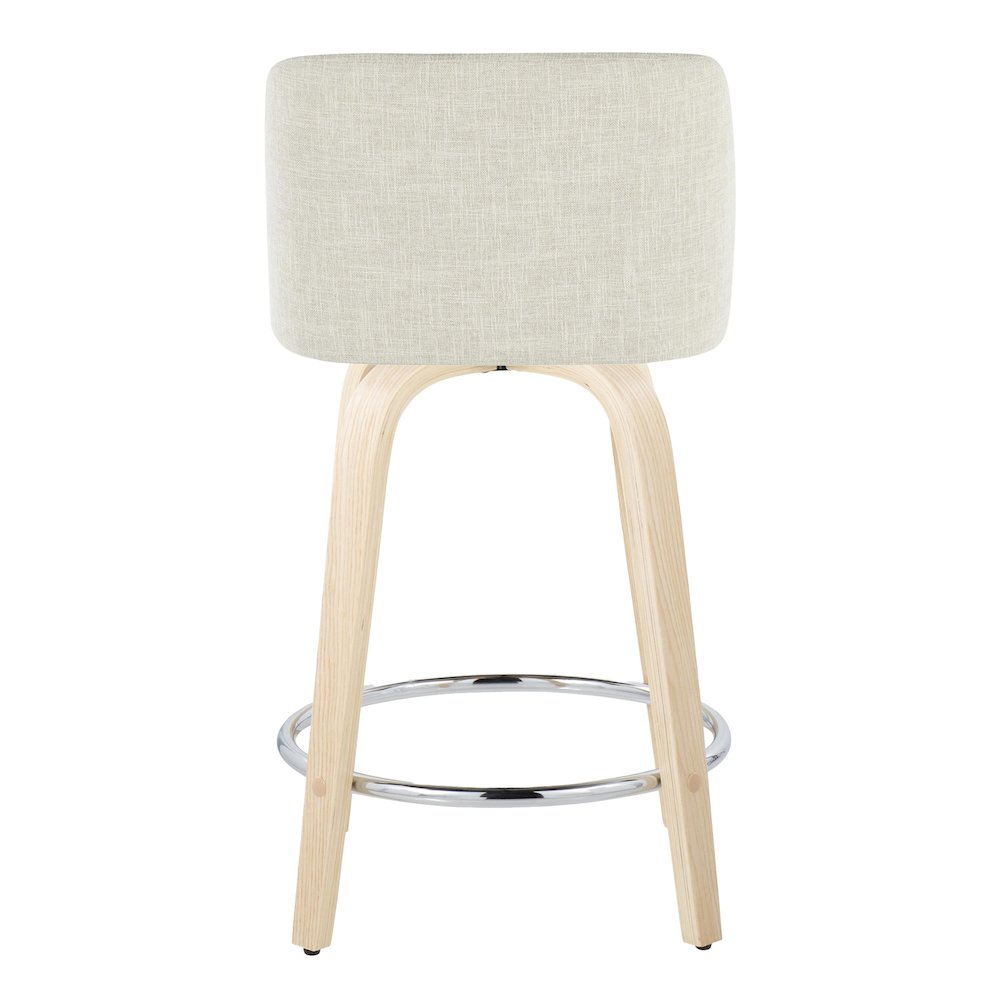 Toriano 24" Fixed-Height Counter Stool - Set of 2. Picture 5