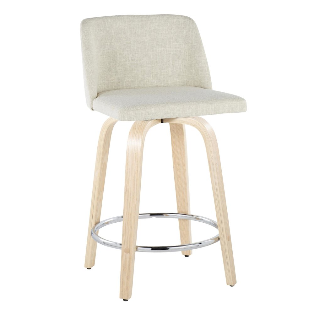 Toriano 24" Fixed-Height Counter Stool - Set of 2. Picture 2