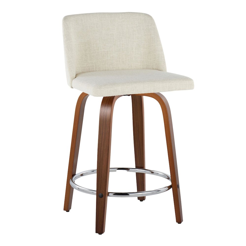 Toriano 24" Fixed-Height Counter Stool - Set of 2. Picture 2