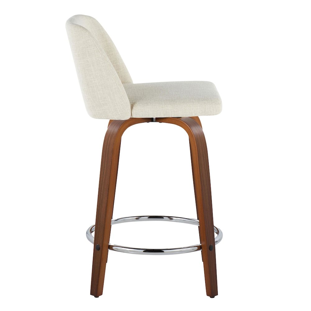 Toriano 24" Fixed-Height Counter Stool - Set of 2. Picture 3