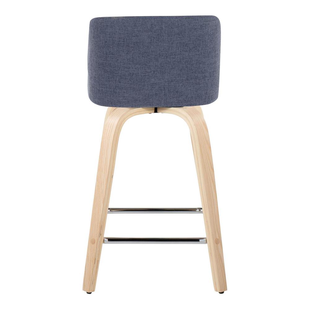 Brown Toriano 24" Fixed-Height Counter Stool - Set of 2. Picture 5