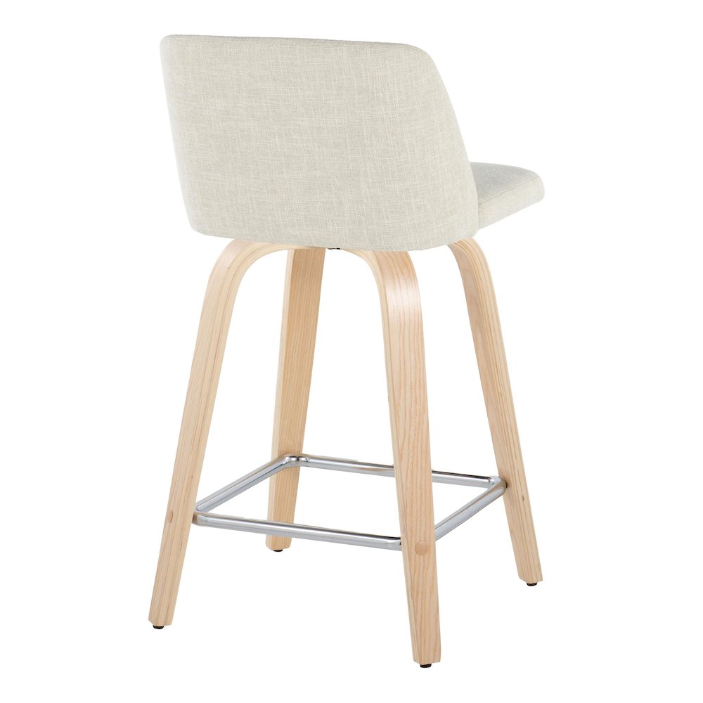 Toriano 24" Fixed-Height Counter Stool - Set of 2. Picture 4