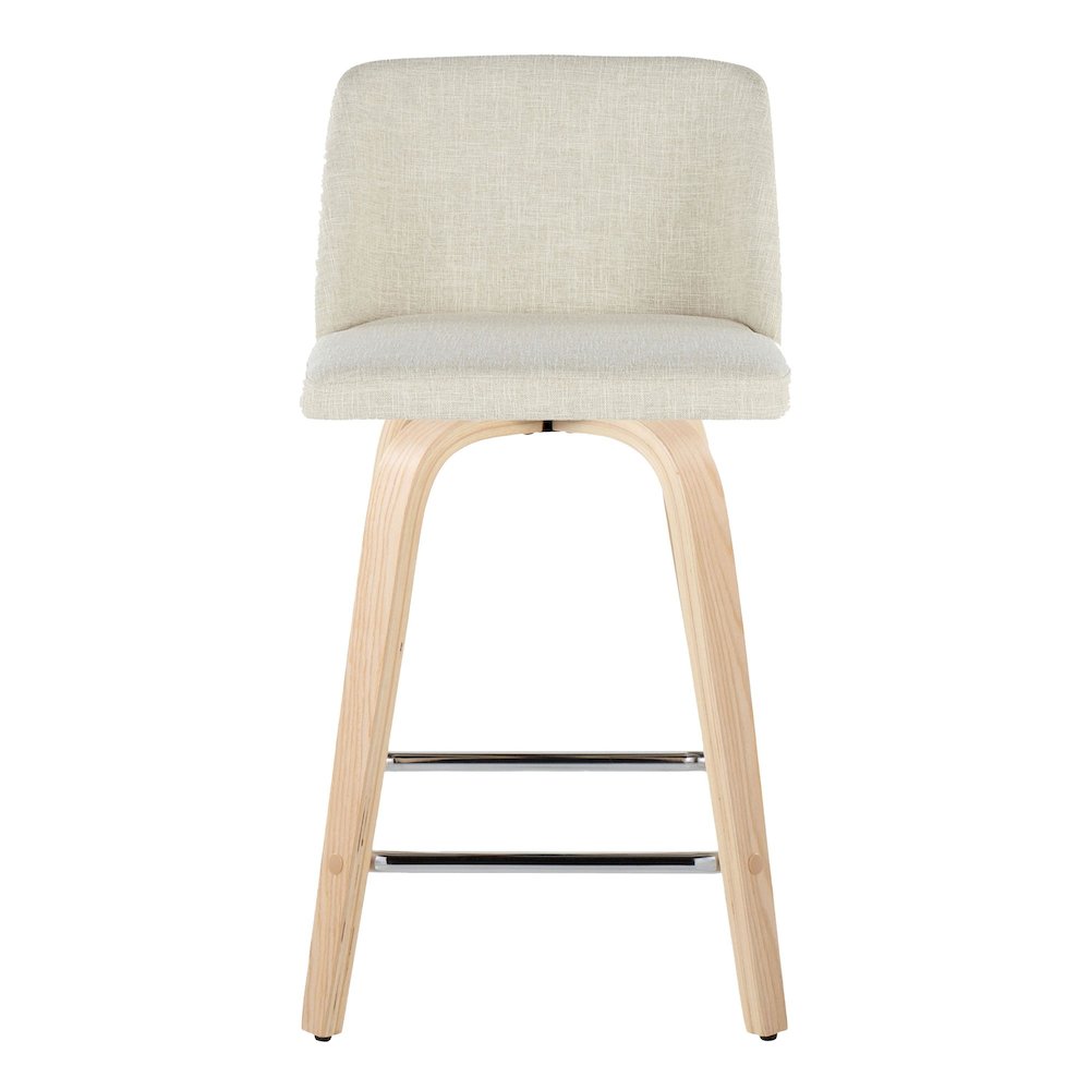 Toriano 24" Fixed-Height Counter Stool - Set of 2. Picture 6