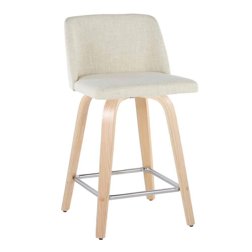 Toriano 24" Fixed-Height Counter Stool - Set of 2. Picture 2