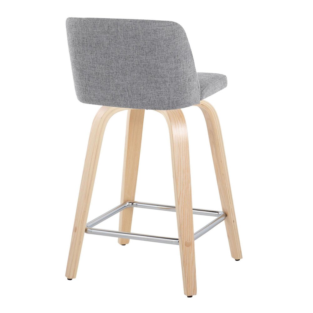 Toriano 24" Fixed-Height Counter Stool - Set of 2. Picture 4