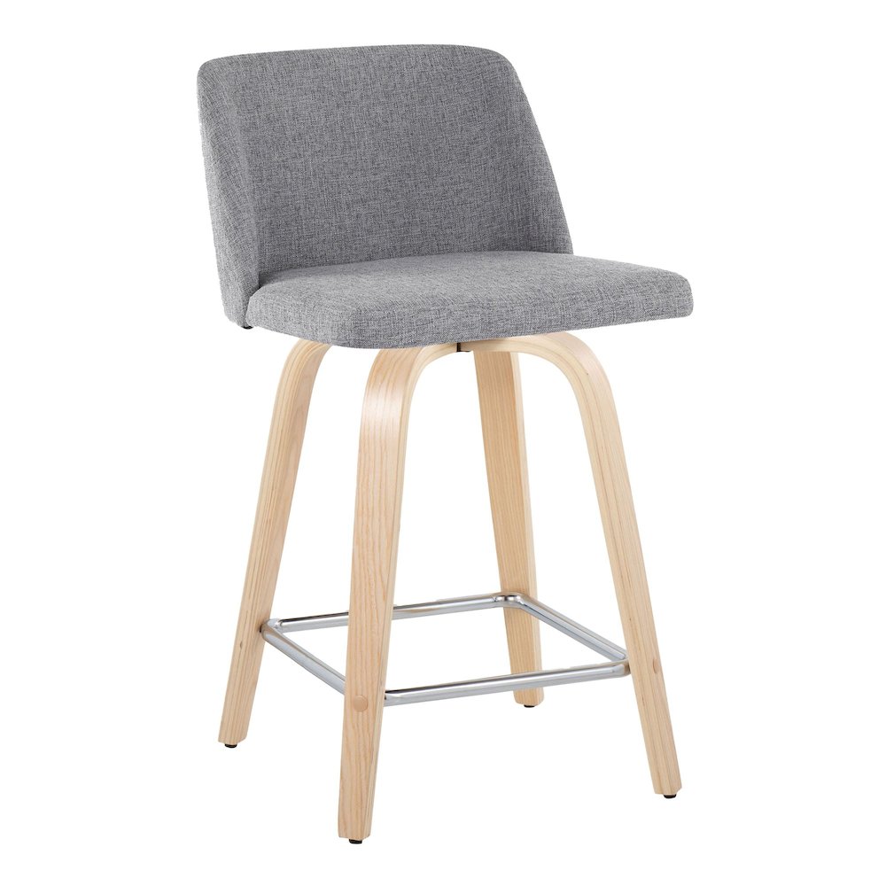 Toriano 24" Fixed-Height Counter Stool - Set of 2. Picture 2