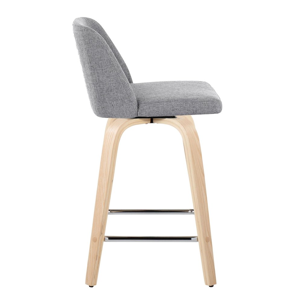 Toriano 24" Fixed-Height Counter Stool - Set of 2. Picture 3