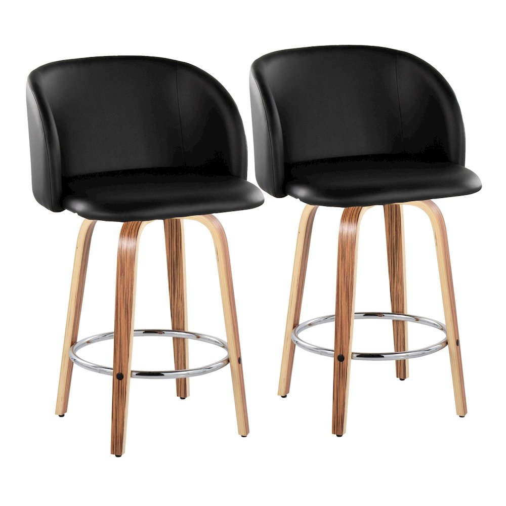 Fran 25" Fixed-Height Counter Stool - Set of 2. Picture 1