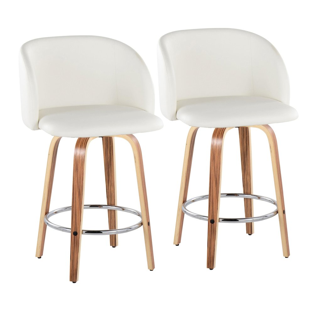 Fran 25" Fixed-Height Counter Stool - Set of 2. Picture 1
