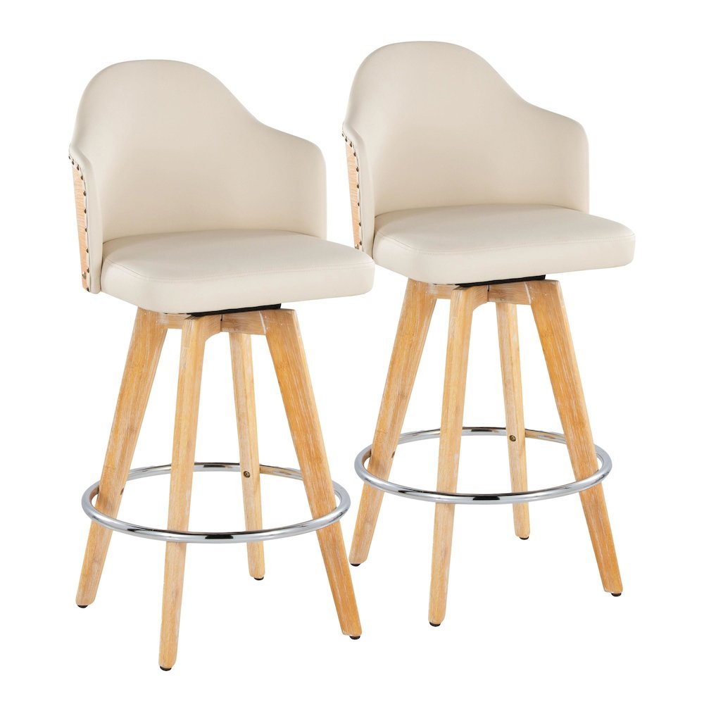 Ahoy 26" Fixed-Height Counter Stool - Set of 2. Picture 1