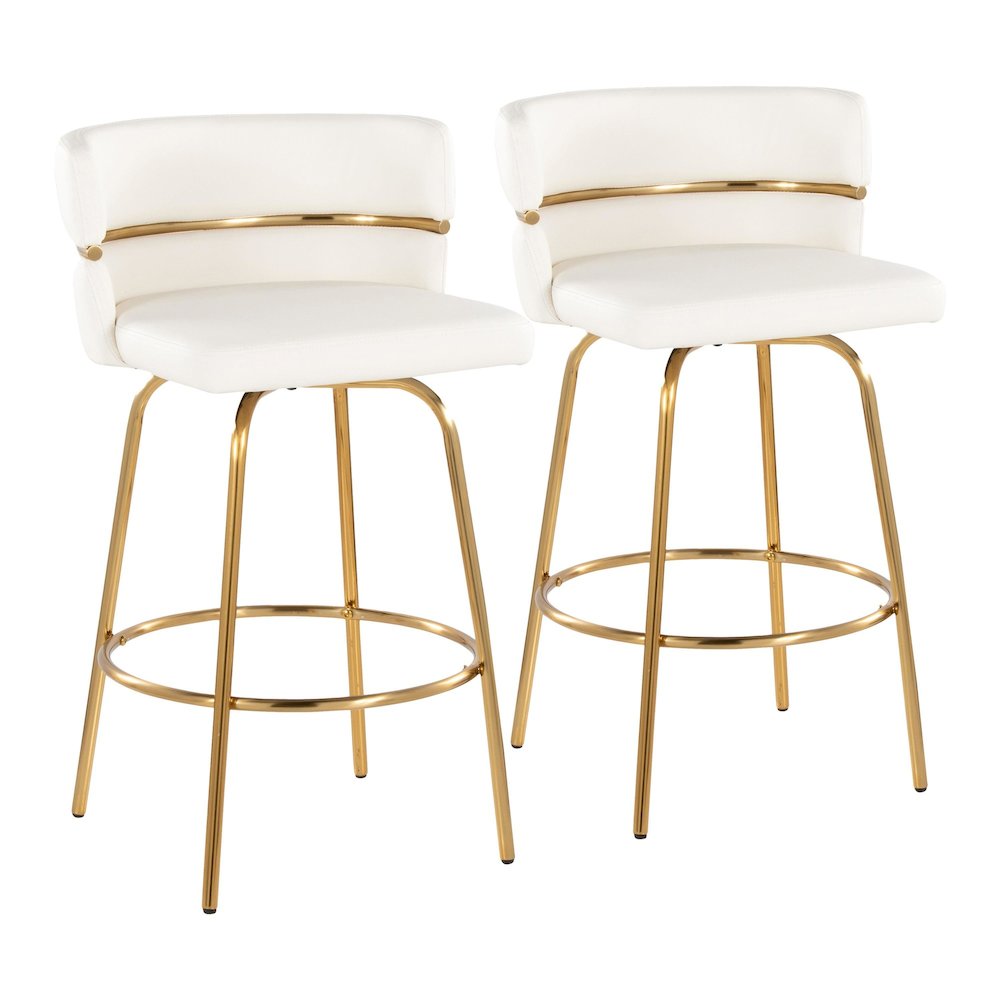 Cinch Claire 26" Fixed-Height Counter Stool - Set of 2. Picture 1