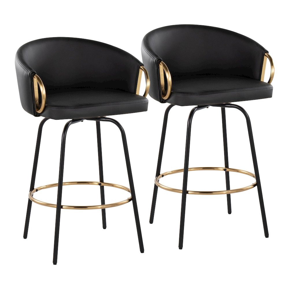 Claire 26" Fixed-Height Counter Stool - Set of 2. Picture 1
