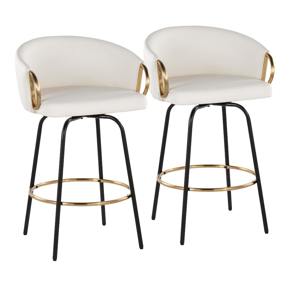 Claire 26" Fixed-Height Counter Stool - Set of 2. Picture 1