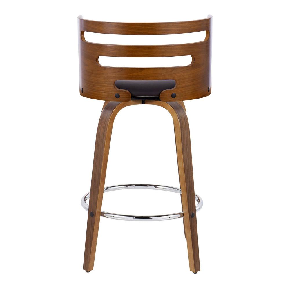 Brown Cosini 26" Fixed-Height Counter Stool - Set of 2. Picture 4
