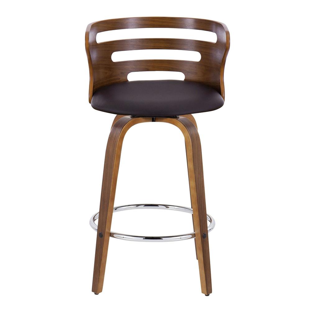 Brown Cosini 26" Fixed-Height Counter Stool - Set of 2. Picture 5