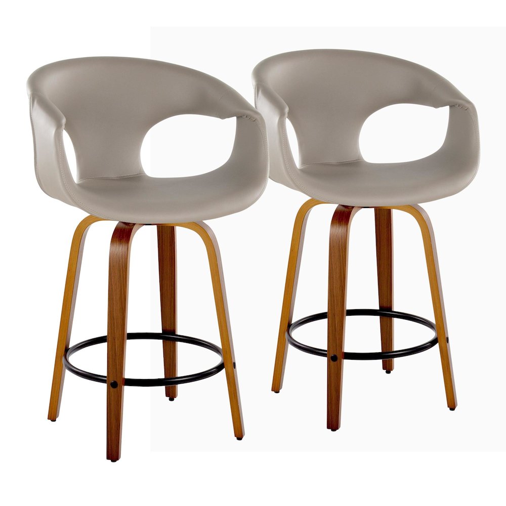 Curva 26" Fixed-Height Counter Stool - Set of 2. Picture 1