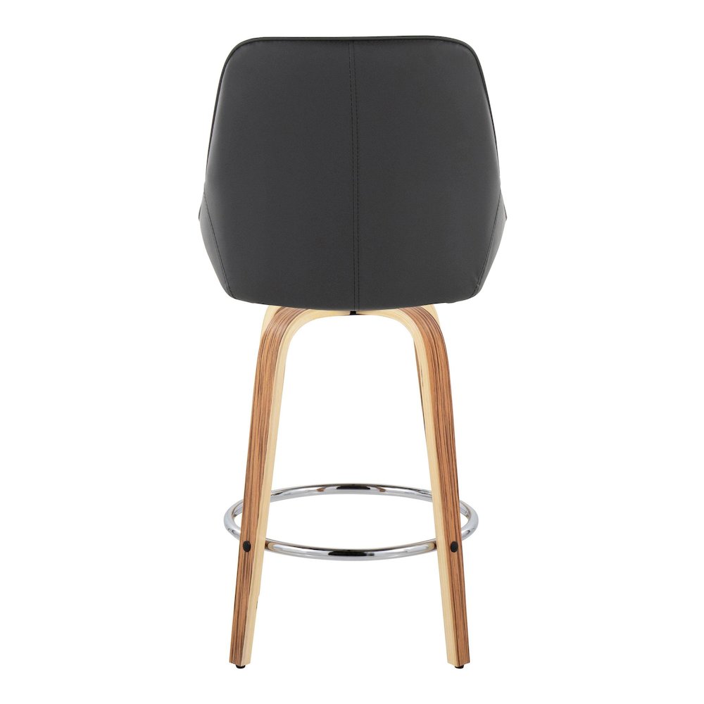 Diana 26" Fixed-Height Counter Stool - Set of  2. Picture 5