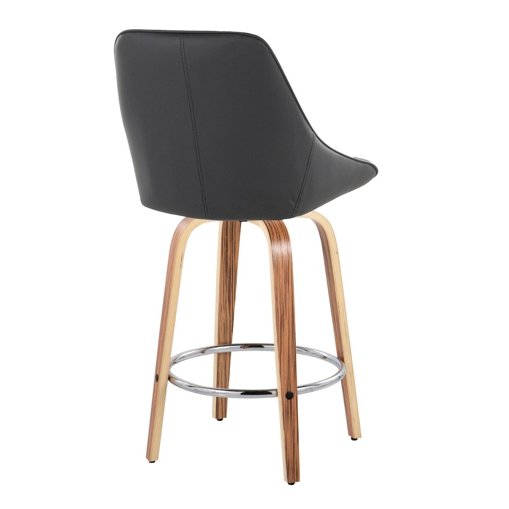 Diana 26" Fixed-Height Counter Stool - Set of  2. Picture 4