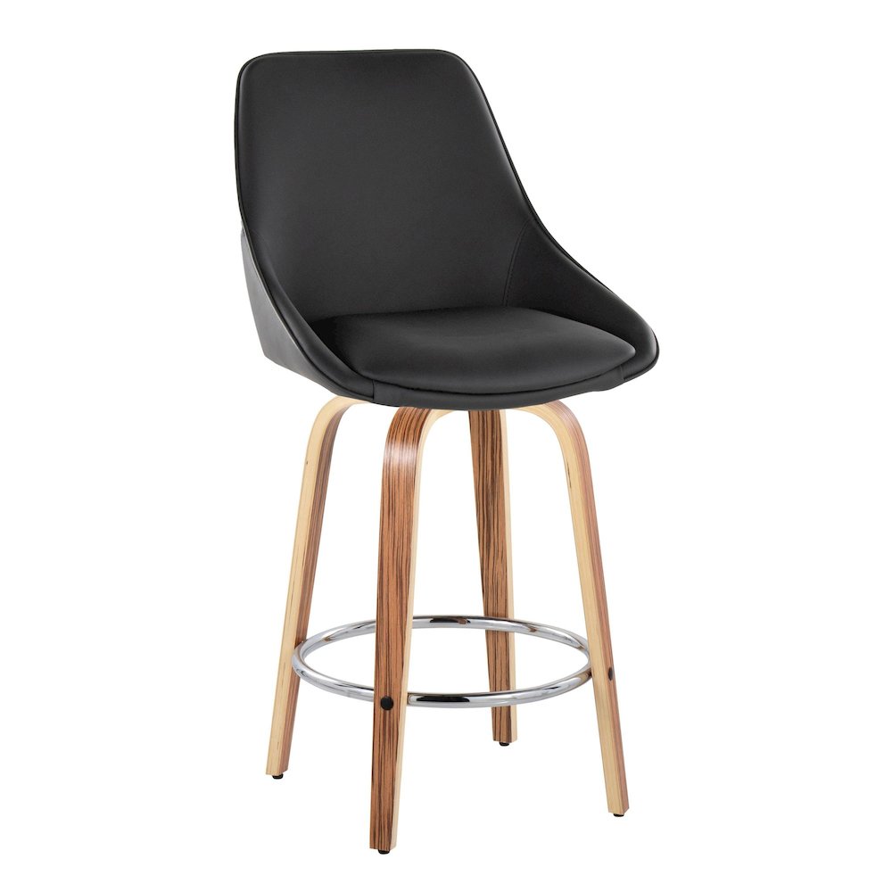 Diana 26" Fixed-Height Counter Stool - Set of  2. Picture 2