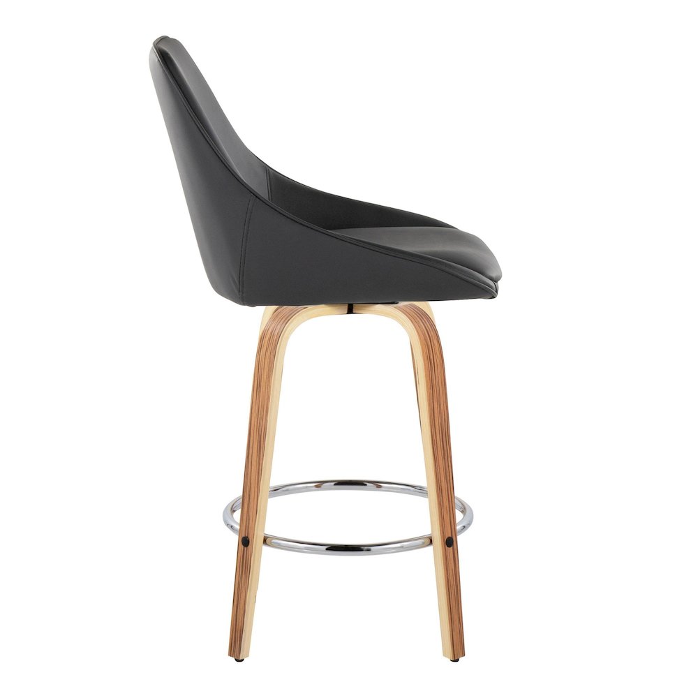 Diana 26" Fixed-Height Counter Stool - Set of  2. Picture 3