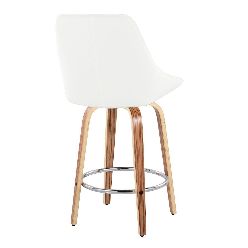 Diana 26" Fixed-Height Counter Stool - Set of  2. Picture 4
