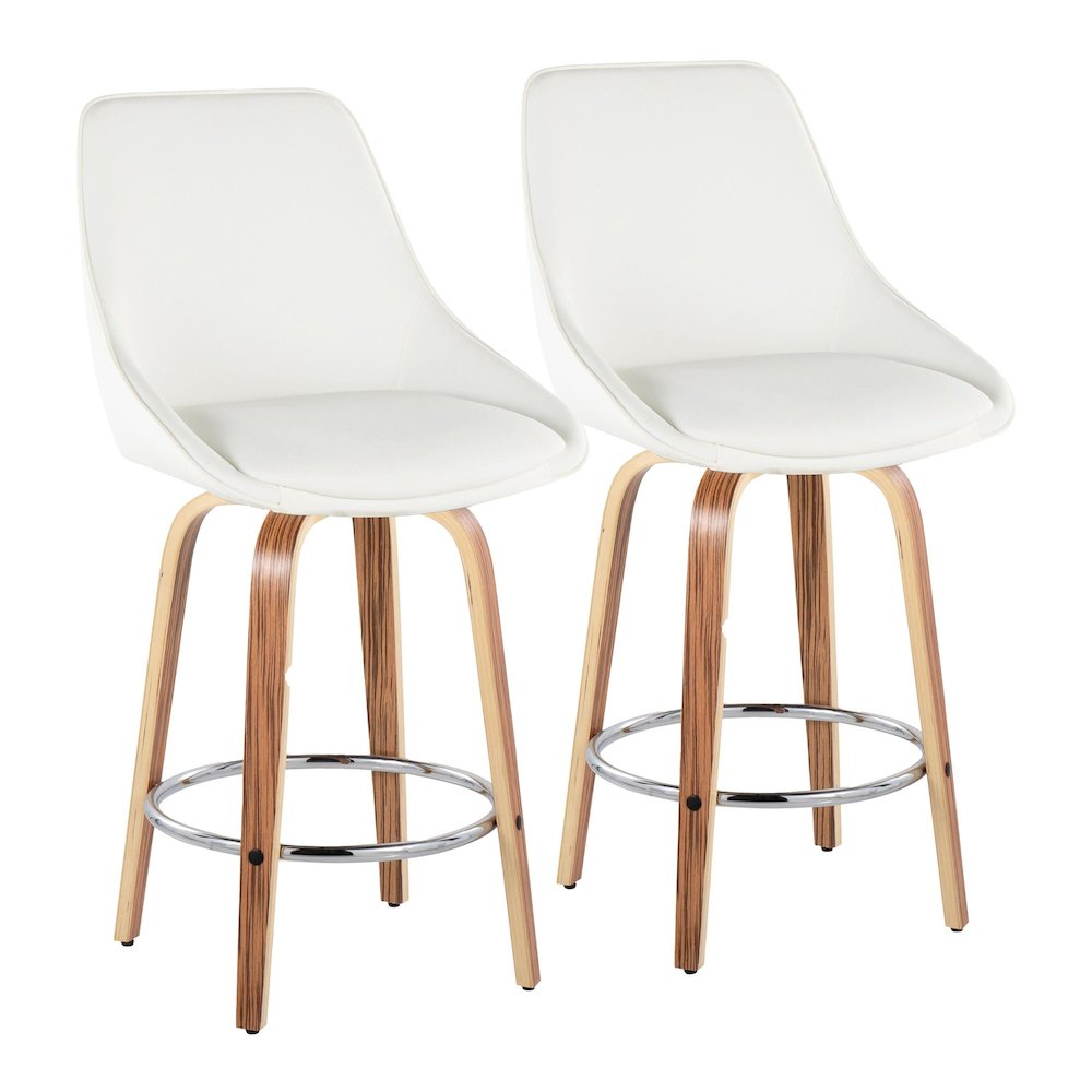 Diana 26" Fixed-Height Counter Stool - Set of  2. Picture 1