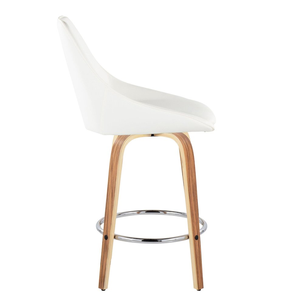Diana 26" Fixed-Height Counter Stool - Set of  2. Picture 3