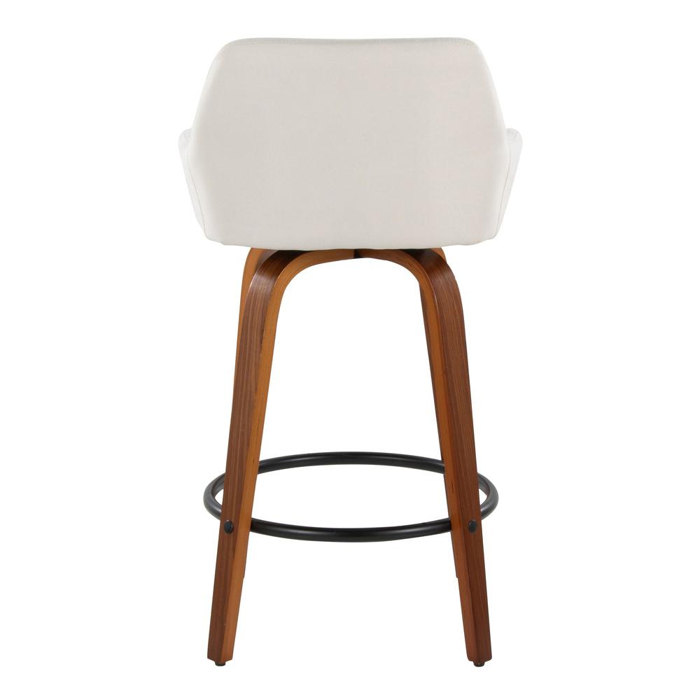 Beige Daniella 26" Fixed-Height Counter Stool - Set of 2. Picture 5