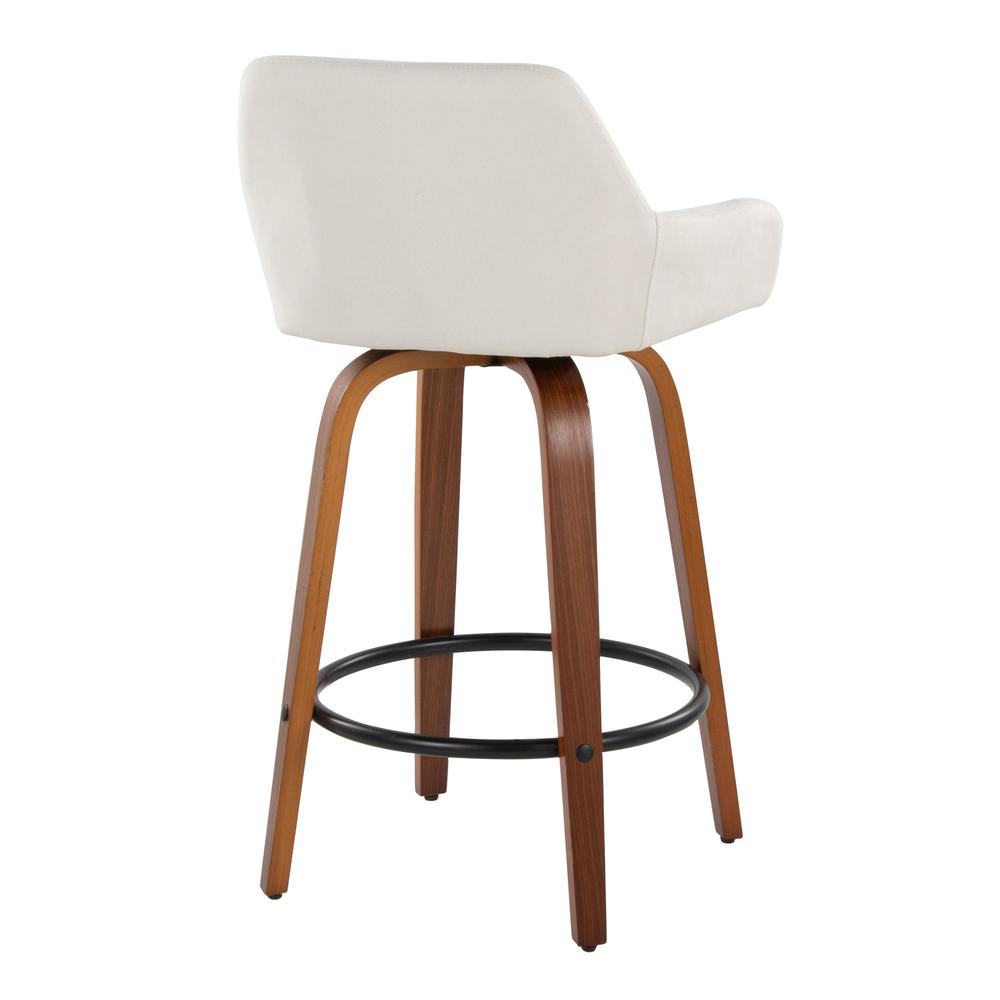 Beige Daniella 26" Fixed-Height Counter Stool - Set of 2. Picture 4