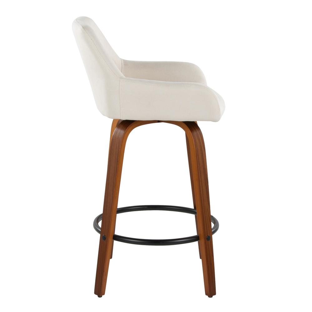 Beige Daniella 26" Fixed-Height Counter Stool - Set of 2. Picture 3